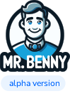 Mr. Benny Footer Logo